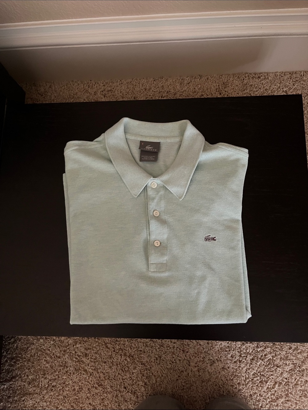 Lacoste Men's Light Mint Pique